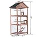 MCombo 70inch Outdoor Aviary Bird Cage Wooden Vertical Play House Pet Parrot Cages with Stand 0011thumb 1
