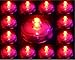 Trendmart Bright Led Underwater Submersible Waterproof Floral Decoration Tea Light Candle for Wedding/party/ Xmas Decoration (Red 12pcs)