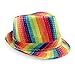 Rainbow LED Fedora Hat