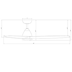 Skylark Indoor and Outdoor 3-Blade 62in Smart