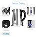 Electric Kettle by BESTEK - Fast Boiling Hot Water Tea Kettle, 18/10 Stainless Steel BPA-Free, Cordless 1500W 1.7L, Boil-Dry Protection, Auto Shut-off