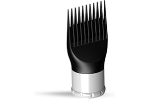 LURA Adjustable Blow Dryer Comb Attachment，Universal Blow Dryer Attachment for Hair Dryer Nozzles from 1.7 to 2.1,Hair Dryer Comb Attachment for Black Hair,Universal Hair Straightening Pic Attachment
