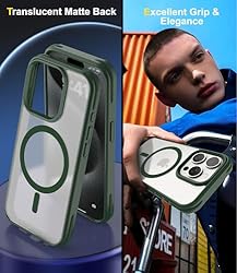 SUCGLES for iPhone 15 Pro Max Case, MagSafe