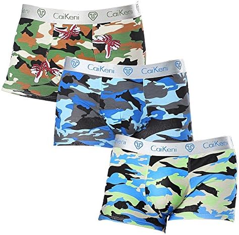 CAIKENI Stretchable Comfort Soft Briefs MixColor Mens Underwear Medium Rise 3 Packs men Underpants