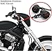 2PCS Heavy Duty Aluminum Motorcycle Turn Signal Light Lndicator Halogen Grill Amber Bulb Bullet Motorbike For Harley Kawasaki Yamaha KTM Dyna Chopper Sportster Cafe Racer Honda Suzuki BMW Parts(Black)