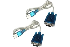 Bolsen 2 PCS HL-340 USB to RS232 COM Port Serial PDA 9 pin DB9 Cable Adapter Support Windows7-64