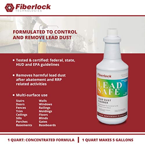 FIBERLOCK Lead Dust Cleaner, Hazardous Lead Decontamination, Safe