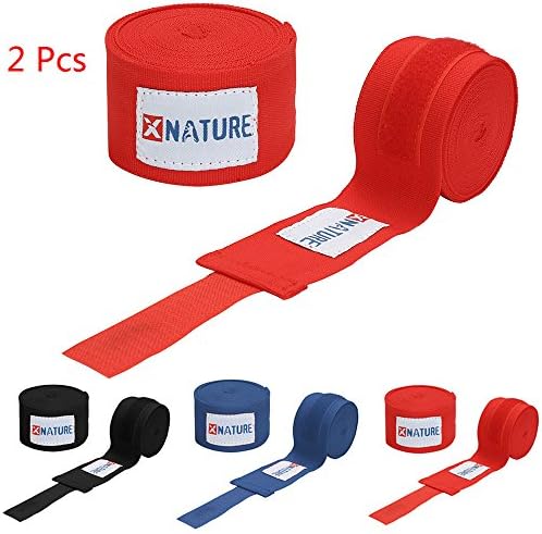 Xnature Boxing Hand Wraps Elasticated MMA Boxing Gloves Fist Protector 4.5 meter Bandages Mitts Boxing Wraps