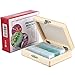 AmScope PS25 Prepared Microscope Slide Set for Basic Biological Science Education, 25 Slides, Includes Fitted Wooden Case primary