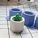Johlycao Polygonal Plant Flower Pot Silicone Mold, DIY Candlestick Concrete Flower Pot Mold Easy to Remove Cement Holder Tool for Home Crafts Decorations (A)