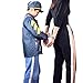 IAMGlobal Police Officer Costume Set, Boys Girls Police Costume with Role Play Kit, Policeman Role Play Dress up Set Cosplay Set for Christmas, Halloween, Party Favors for Fun (Ages 3-6)