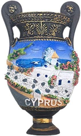 Fridge Magnet Cyprus 3D Resin Handmade Craft Tourist Travel City Souvenir Collection Letter Refrigerator Sticker
