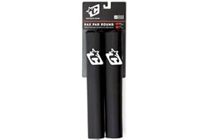 Creatures of Leisure Rax Pads, Round, Durable Cushioned Pads, UV Treated Material, Corrosion Resistant Velcro Fastened, Black Orange, 17in