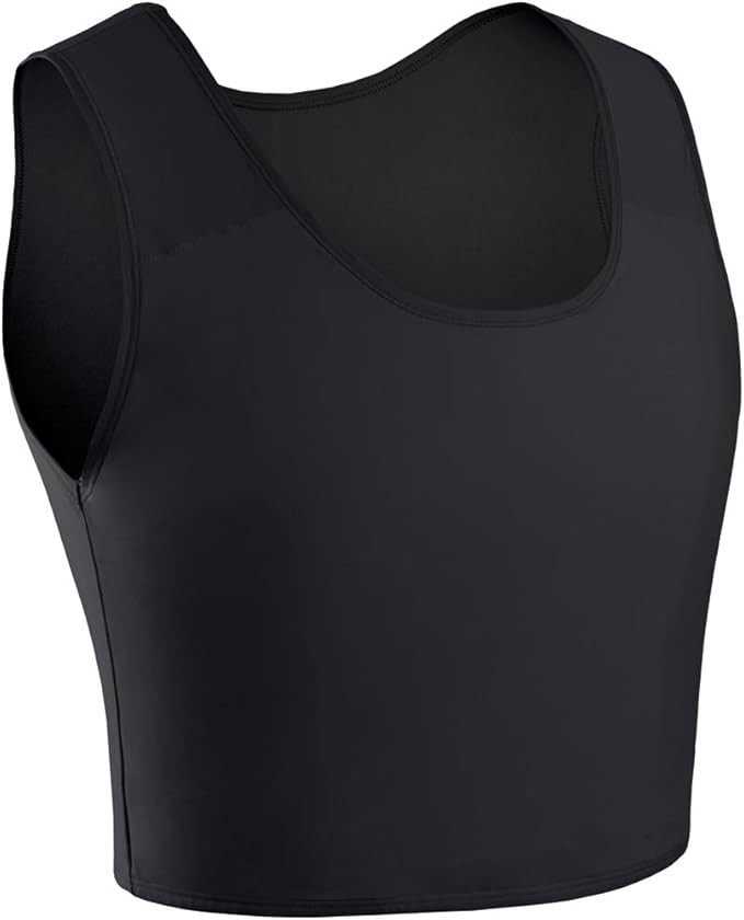XUJI Women Transgender Tomboy FTM Breathable Half Chest Binder Amazon