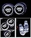 JSAMZ Car Logo LED Cup Pad led Cup Coaster USB Charging Mat Luminescent Cup Pad LED Mat Interior Atmosphere Lamp Decoration Light (Audi)