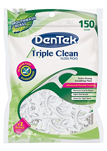 DenTek Triple Clean Floss Picks, 150 Count