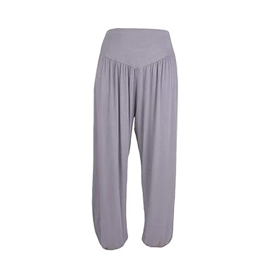 Damen Weich Stretch Weites Bein Palazzo Hose Breite Hoserock Haremshose Yogahose Hippie Hose Lange Hosen Wide Leg by WWricott