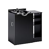 OmySalon Shampoo Bowl with Cabinet, Portable Salon