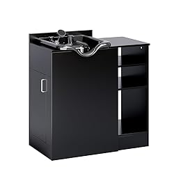 OmySalon Shampoo Bowl with Cabinet, Portable Salon
