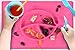 Silicone Placemat Suction Plates for Toddlers - BPA Free 3 Bowl Section Feeding Mat for Toddlers, Kids, Baby and Infant by KiddyByte