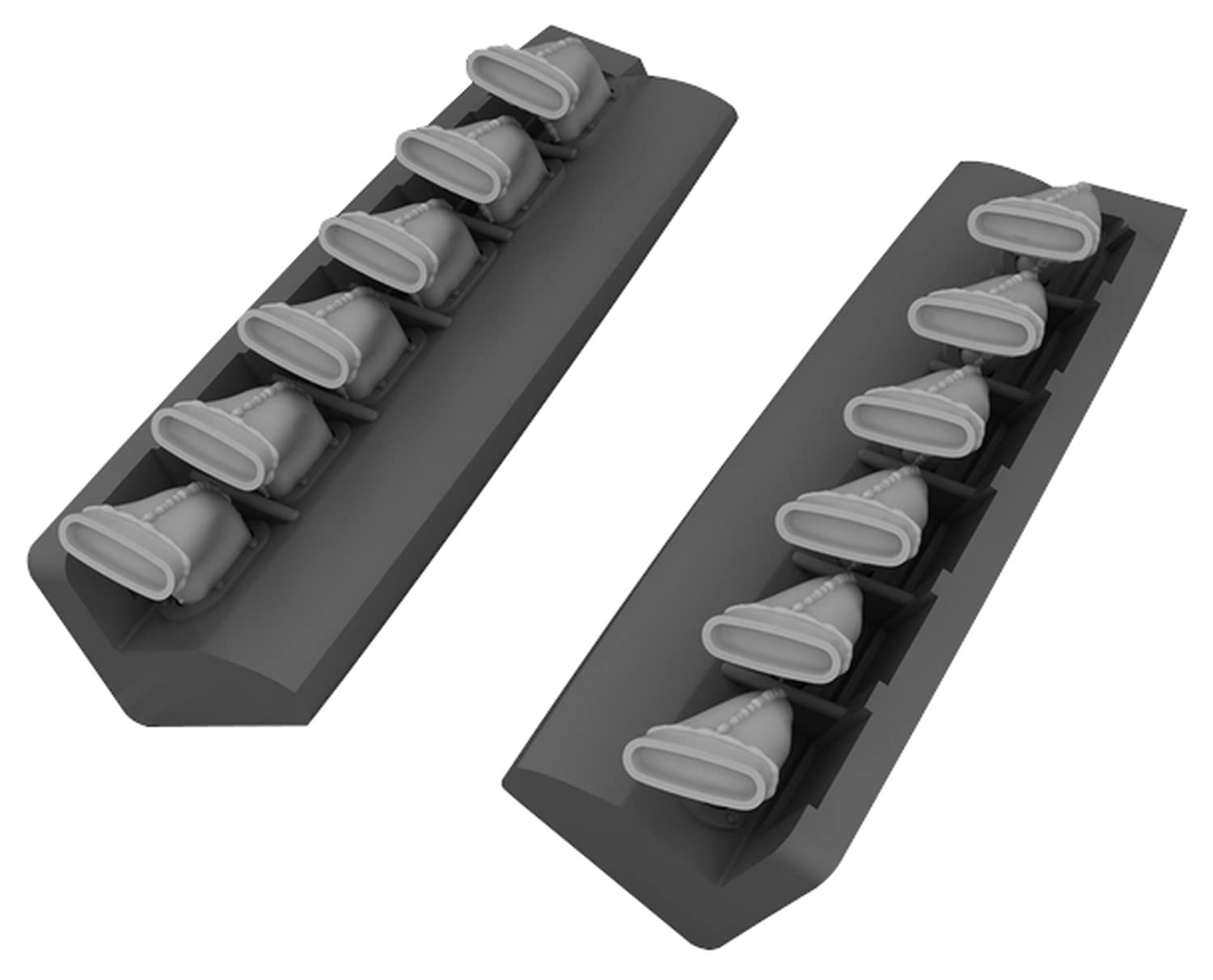 Eduard Brassin 1:48 - Spitfire Exhaust Stacks Fishtail (Eduard) - (EDB648099)