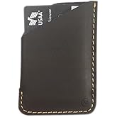Modern Carry Leather Minimal Card Holder, Minimalist Wallet for Men & Women, Thin Credit Card Holder, Small Business Card Holder, Card Holder Wallet, Front Pocket Card Wallet - Magnum (Brown)