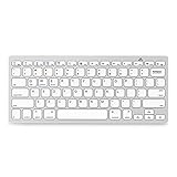 Jelly Comb Universal Bluetooth Keyboard Ultra Slim for All Windows Android iOS PC Tablet Smartphone (Apple iPad Air, iPad 4 / 3 / 2, iPad Mini 2, iPad Mini, iPhone 5S /5C /5 , iPhone 4S/4,Galaxy Tab ,Galaxy Note, Surface &amp; More)(Incompatible with Nook Tablets), Silver (Personal Computers)