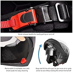 AHR Motorcycle Helmet Dual Visor Modular Flip up