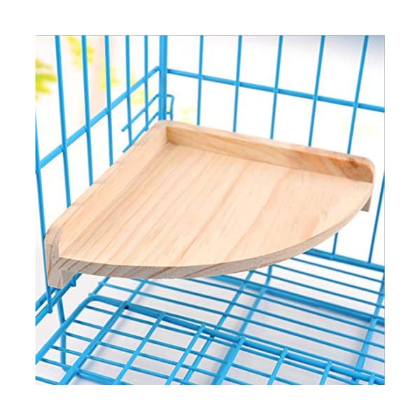 MQUPIN - Trespolo in legno per uccelli piccoli, per parrocchetti, cocorite, pappagallini, adatta anche per criceti…