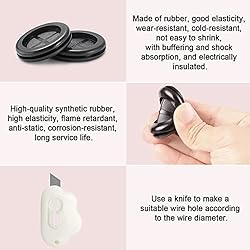 SmileTools 63Pcs Rubber Grommet Kit for Wire