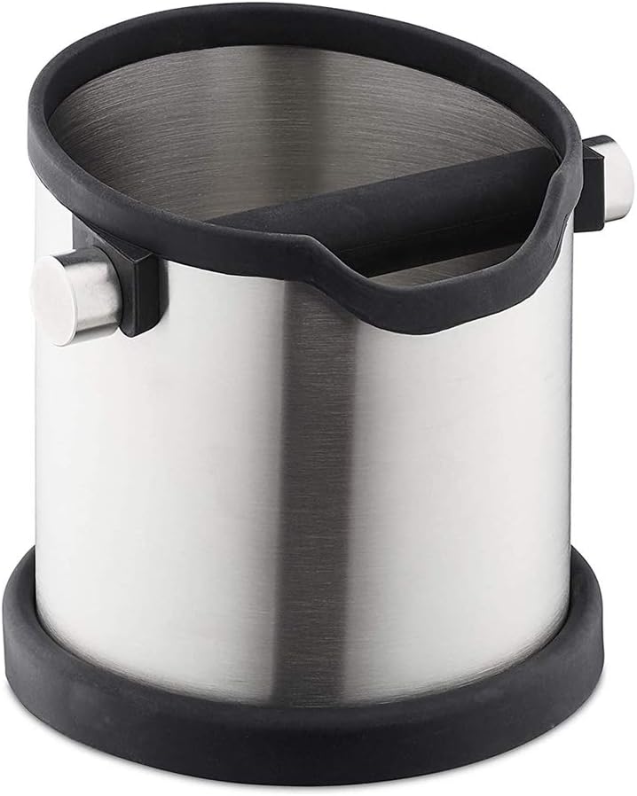 1800Ml Coffee Knock Box, Home Practical Anti Slip Portable Large Capacity Bar Stainless Steel Coffee Grind Container, Detachable,1.8l
