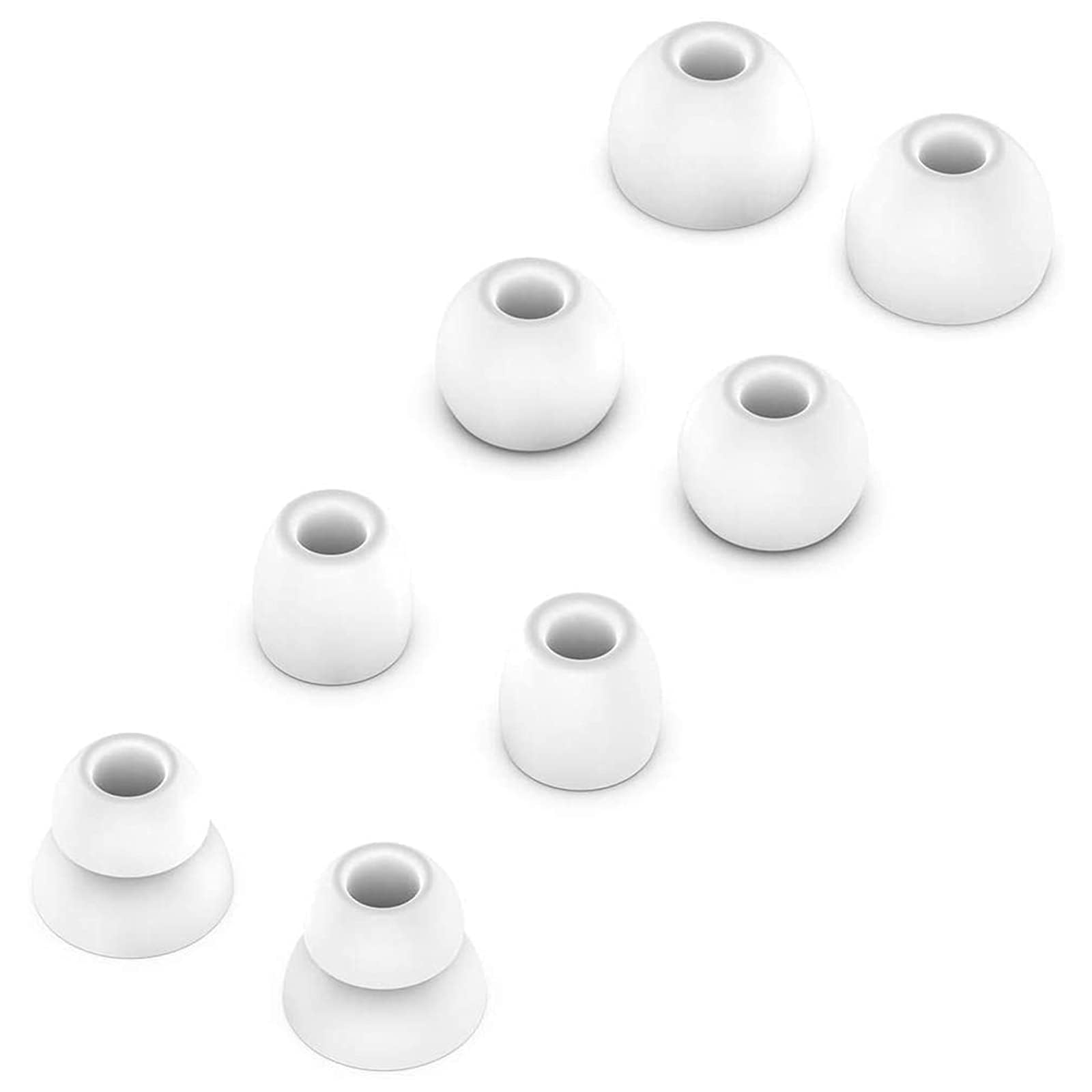 Replacement Silicone Ear Tips Earbuds Buds Set Compatible with Beats by dr dre Powerbeats Pro Wireless Earphones (White) — image 1