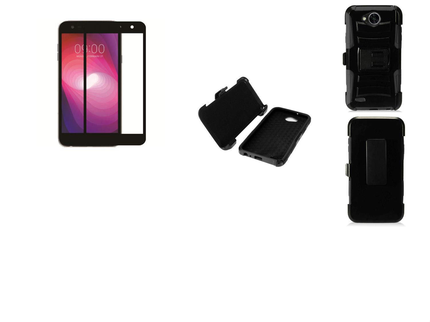 Best Lg Fiesta 2 Phone Case With Built In Screen Protector