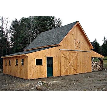 Sixteen Small Pole Barn Workshop And One Two Or Three Car