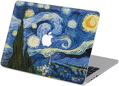 Customized Famous Painting Series Vincent Van Gogh Starry Night Special Design Removable Vinyl Decal Top Front-cover Sticker Skin for Macbook Air 13 (Model A1369/a1466)