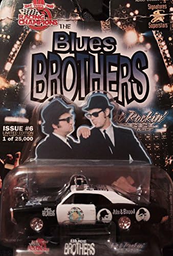 1998 Racing Champions Hot Rockin Steel Die Cast Car #6 Blues Brothers 1:64 scale