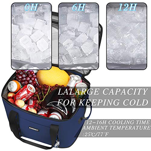 GARDRIT 16/30/60 Can Large Cooler Bag Collapsible Insulated Lunch Box