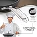 Non Stick Skillet Frying Pan: Premium Aluminum Fry Pans with Glass Lid & Stainless Steel Handle - Non-Stick Saute Pan - Dishwasher & Oven Safe (10 Inch Pan with Lid)