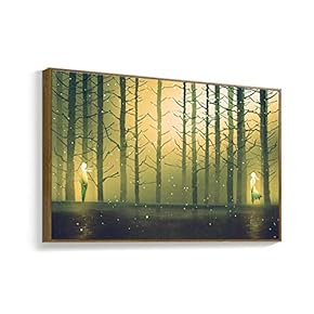 Framed Canvas Wall Art for Living Room, Bedroom Fantasy Idea Paintings Canvas Prints for Home Decoration Ready to Hanging - 16x24 inches