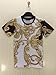 FaPlus Men's Casual Golden Flower 3D Print Fashion T-Shirts XL