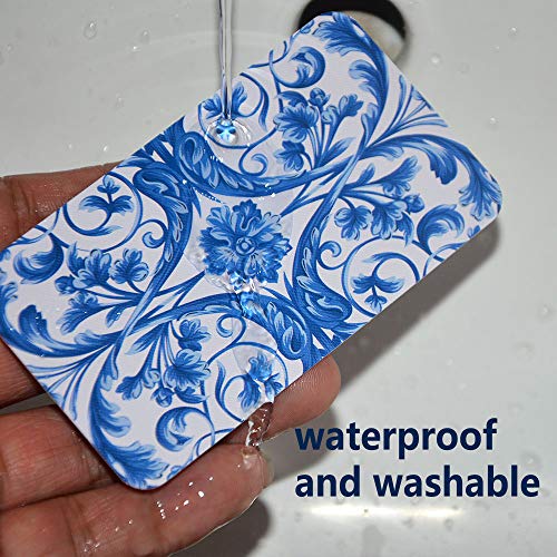 Mahjong Tile Intelligence Game Cards with Instruction, Mahjongg Playing Cards with Blue and White Porcelain Design - Thumbnail 5