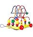 Wooden Bead Maze Pull Toy & Activity Cube | Early Childhood Education Toys to Develop Cognitive Thinking & Fine Motor Skills | Wooden Roller Coaster for Kids, Toddlers & Children by Boxiki Kids