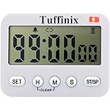 Tuffinix Digital Kitchen Timer 99 Hours 59 Minutes 59 Seconds Countdown Timer for Kitchen Cooking