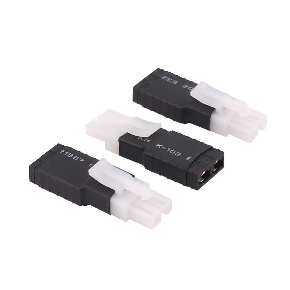 OliRC 3pcs Compatible with TRX Style Female to plug for Big Tamiya Male Connector Adapter(C64-3)