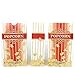 100 Popcorn Serving Bags - 'Small' Standalone Flat Bottom Paper Bag Style