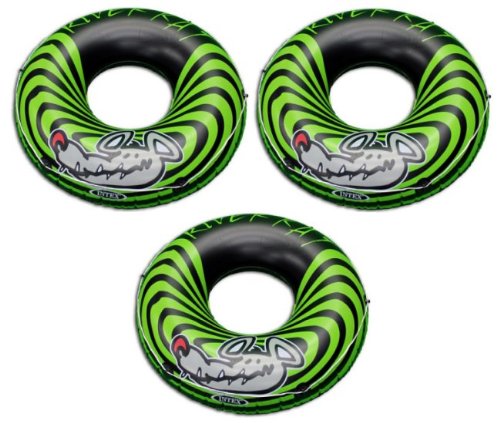 3-Pack Intex River Rat 48-Inch Inflatable Tubes For Lake/Pool/River | 3 x 68209E