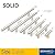 Solid Brushed Nickel T Bar Cabinet Pulls: Modern Euro Style Stainless Steel Finish Kitchen Cabinet Hardware/Dresser Drawer Handles