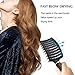 FIXBODY Boar Bristle Hair Brush - Curved & Vented & Oversize Design Detangling Hair Brush for Women Long, Thick, Curly and Tangled Hair Blow Drying Brush (Black)