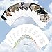 The Best Card Company - 10 Blank Yoga Note Cards (4x 5.12 Inch) - Boxed Notecards with Envelopes, Cute Animal Cards, Zen Assortment - Cat Yoga MQ4952OCB-B1x10