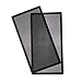 287mm 140mm x 2 PC Fan Dust Mesh Filter PVC Computer PC Case Dust Proof Filter Cover Magnetic Black 2-Pack